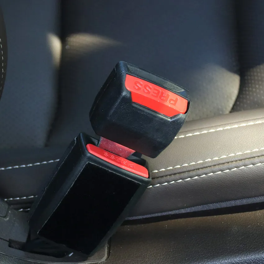 2pcs Update Thicken Car Seat Belt Clip Extender Safety Seatbelt Lock Buckle Plug Thick Insert Socket Extender Safety Buckle - Image 3