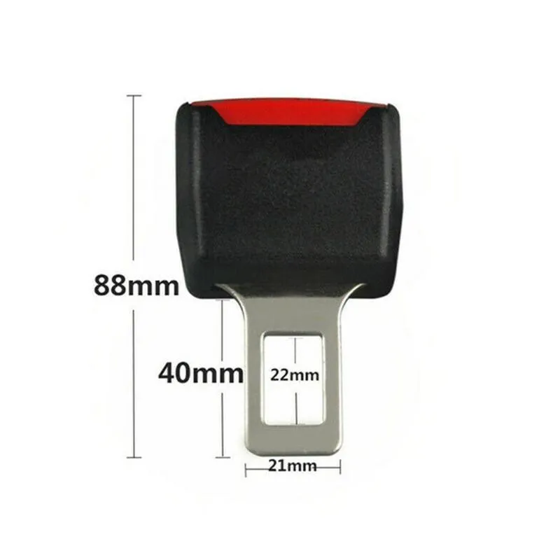 2pcs Update Thicken Car Seat Belt Clip Extender Safety Seatbelt Lock Buckle Plug Thick Insert Socket Extender Safety Buckle - Image 5