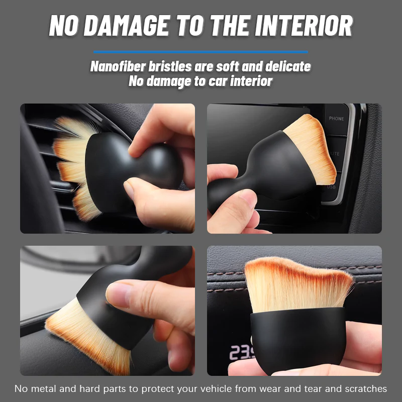 Soft Bristles Interior Duster – Dual Use for Wet & Dry Cleaning - Image 3