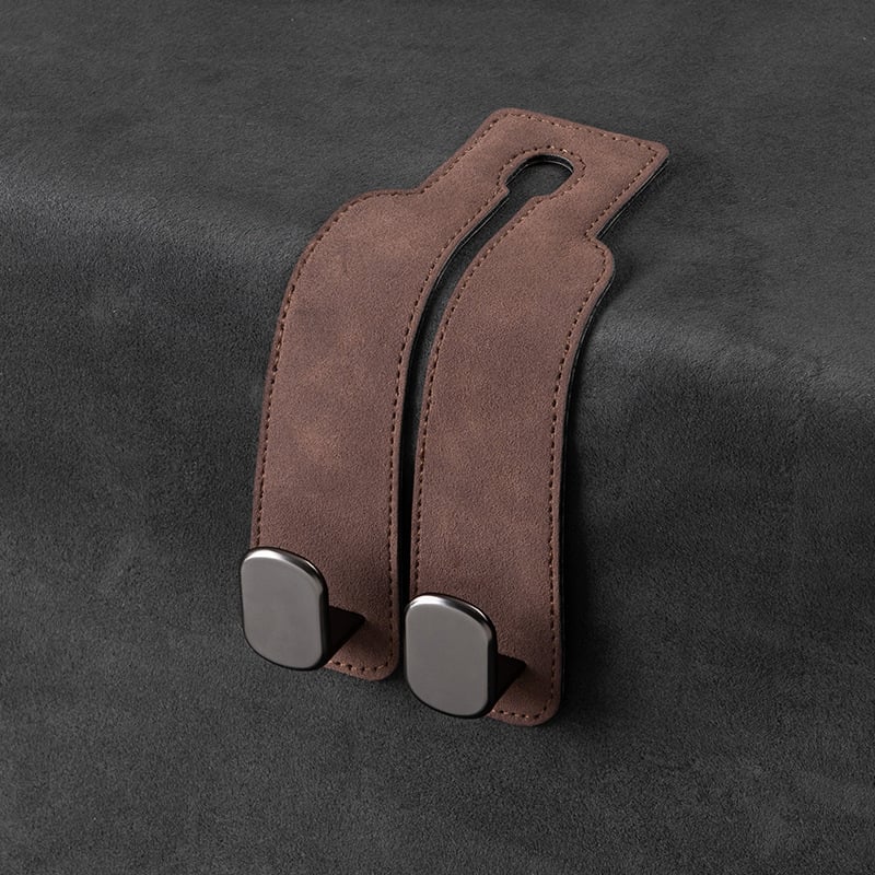 🔥LAST DAY SALE 50% OFF - 🚗Car Seat Back Alcantara Storage Hook - 💥Double Hook Holder for Convenient Storage - Image 9