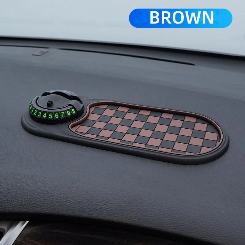 Multifunction Car Mat with Phone Holder Hidden Number Plate - Image 9