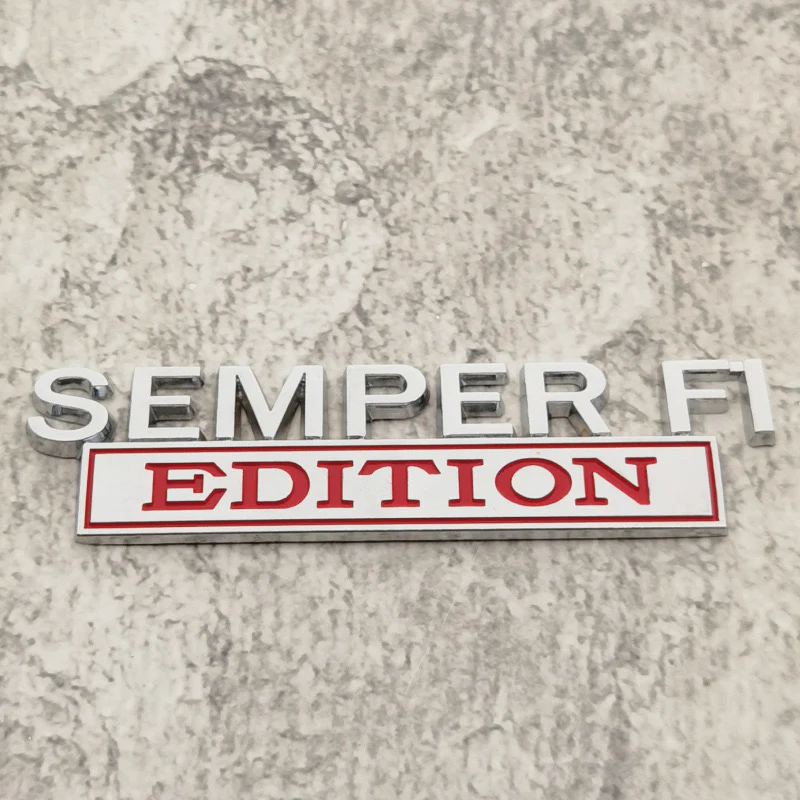 SEMPER FI EDITION Car Emblem Metal Badge - Image 3