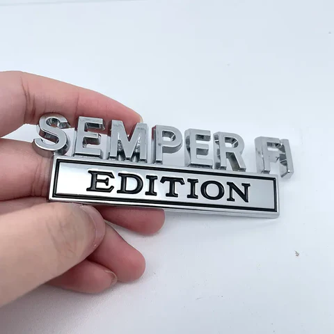 SEMPER FI EDITION Car Emblem Metal Badge - Image 6